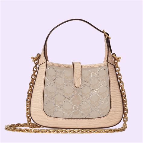 crystal mini gucci bag|Gucci GG Crystal Mini Jackie 1961 .